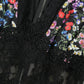 Multicolor Floral Print Lace Sheath Dress
