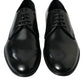 Black Leather Lace Up Men Dress Derby Shoes