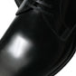 Black Leather Lace Up Men Dress Derby Shoes