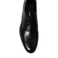 Black Leather Lace Up Men Dress Derby Shoes