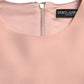 Light Pink Viscose A-line Shift Mini Dress