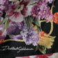 Multicolor Floral Print Silk Twill Gown Dress