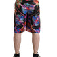 Multicolor Luminarie Print Men Bermuda Shorts