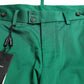 Deep Green Cotton Stretch Men Bermuda Shorts