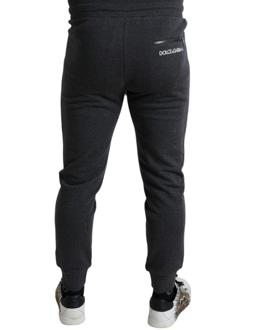 Melange Grey Cotton Jogger Sweatpants Pants