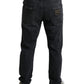 Grey Tattered Cotton Slim Skinny Denim Jeans
