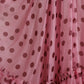Pink Polka Dots A-line Strapless Gown Dress