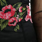 Black Floral Embroidery Mesh Tulle Gown Dress