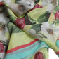 Multicolor Floral Silk Kaftan Maxi Dress