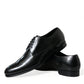 Black Leather Lace Up Men Dress Derby Shoes