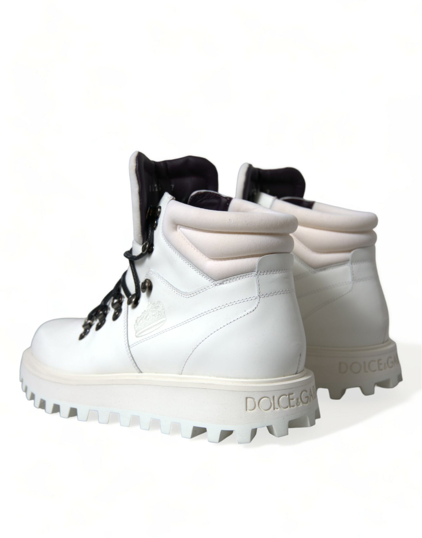 White Vulcano Trekking Ankle Boots Shoes