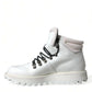 White Vulcano Trekking Ankle Boots Shoes