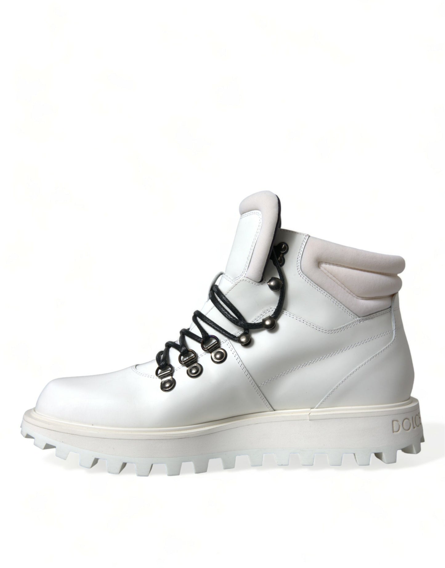 White Vulcano Trekking Ankle Boots Shoes