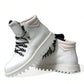 White Vulcano Trekking Ankle Boots Shoes