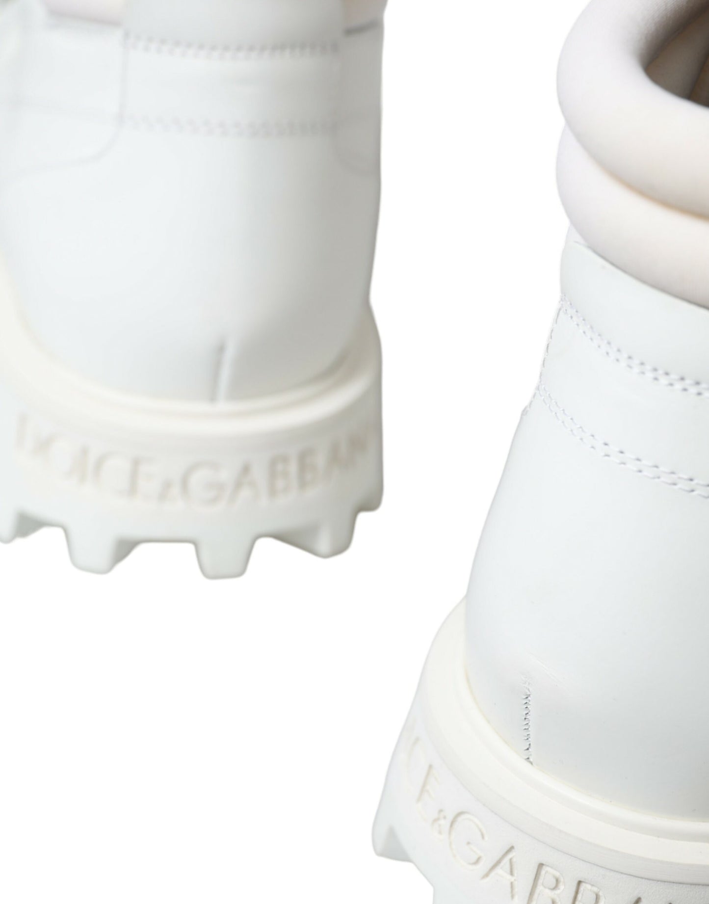 White Vulcano Trekking Ankle Boots Shoes