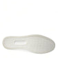 White Gray Leather LOVE Milano Sneakers Shoes