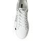 White Gray Leather LOVE Milano Sneakers Shoes