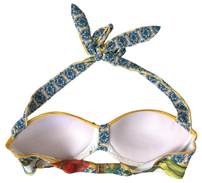 Elegant Majolica Print Two-Piece Bikini