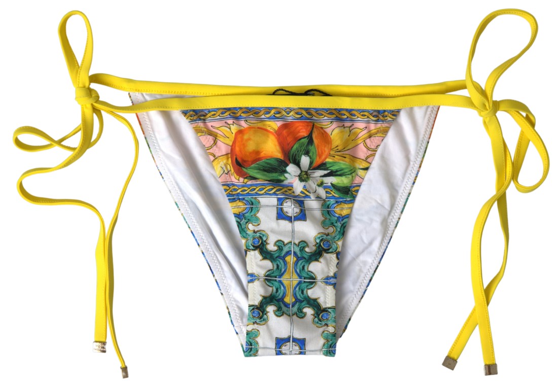 Majolica Print Bikini Bottoms – Summer Chic