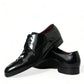 Black Calfskin Leather Derby Dress Shoes