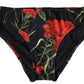 Black Floral Halter Swimwear 2 Piece Bikini