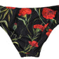 Black Floral Halter Swimwear 2 Piece Bikini