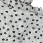 White Polka Dot A-line Pleated Maxi Dress