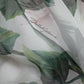 White Rose Print A-line Pleated Maxi Dress