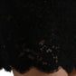 Black Bodycon Lace Cotton Sheath Mini Dress
