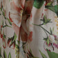 Pink Floral Chiffon Ruched Frilled Maxi Dress