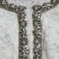 White Lace Crystal Embellished Shift Dress