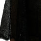 Black Floral Lace Sheer A-line Midi Dress