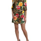 Multicolor Tiger Floral Print Shift Mini Dress