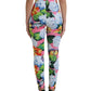Multicolor Floral High Waist Leggings Pants