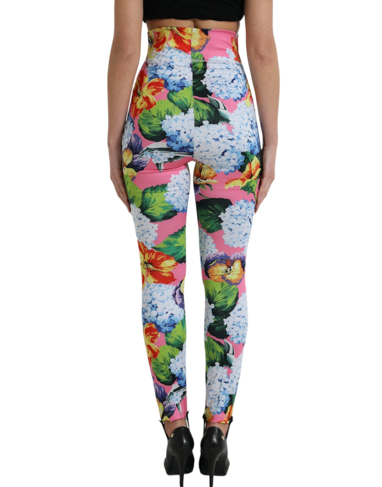 Multicolor Floral High Waist Leggings Pants