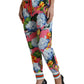 Floral High-Rise Drawstring Jogger Pants