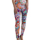 Multicolor Floral High Waist Leggings Pants