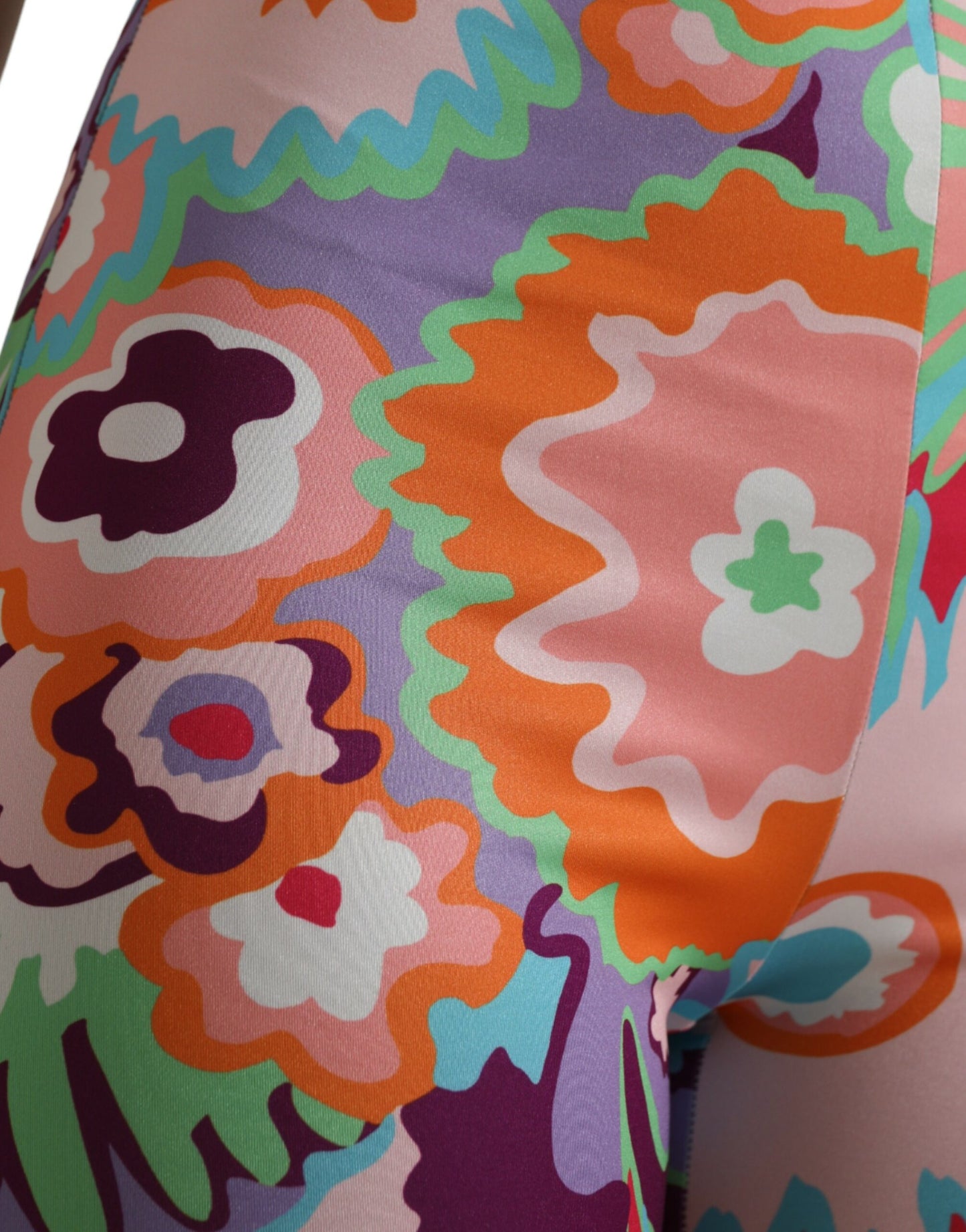 Multicolor Floral High Waist Leggings Pants