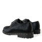 Black Stable Fur Derby SAN PIETRO Dress Shoes