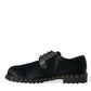 Black Stable Fur Derby SAN PIETRO Dress Shoes