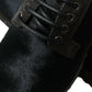 Black Stable Fur Derby SAN PIETRO Dress Shoes