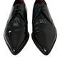 Black Leather Lace Up Formal Derby Dress Shoes