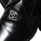 Black Leather Lace Up Formal Derby Dress Shoes