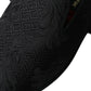 Black Brocade Men Slip On Loafer Dress Shoes