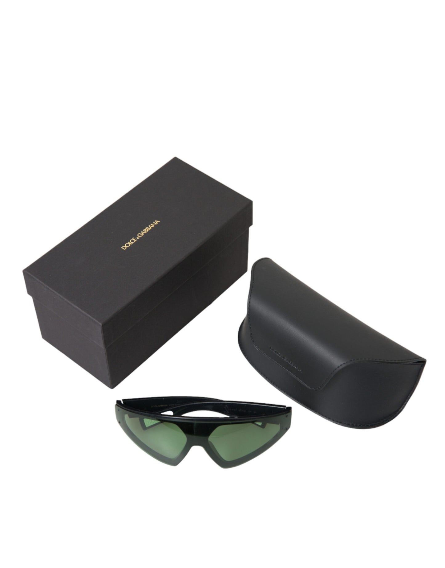 Sleek Men's Green-Lens Sunglasses