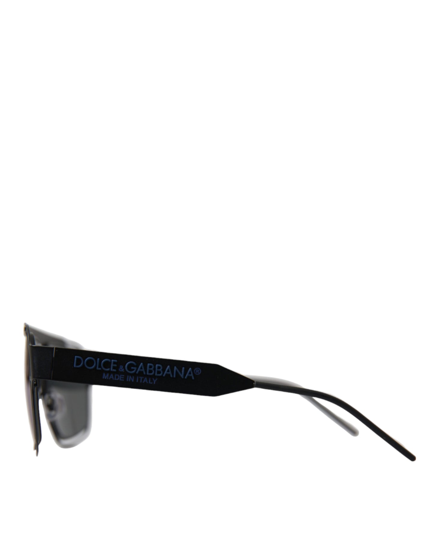 Matte Black Chic Metal Sunglasses