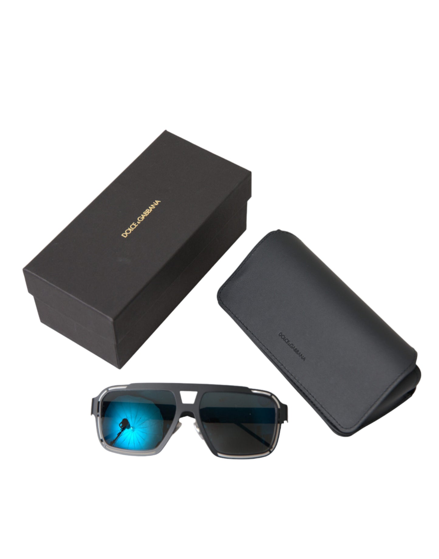 Matte Black Chic Metal Sunglasses