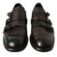 Brown Leather Strap Formal Dress Shoes