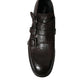 Brown Leather Strap Formal Dress Shoes