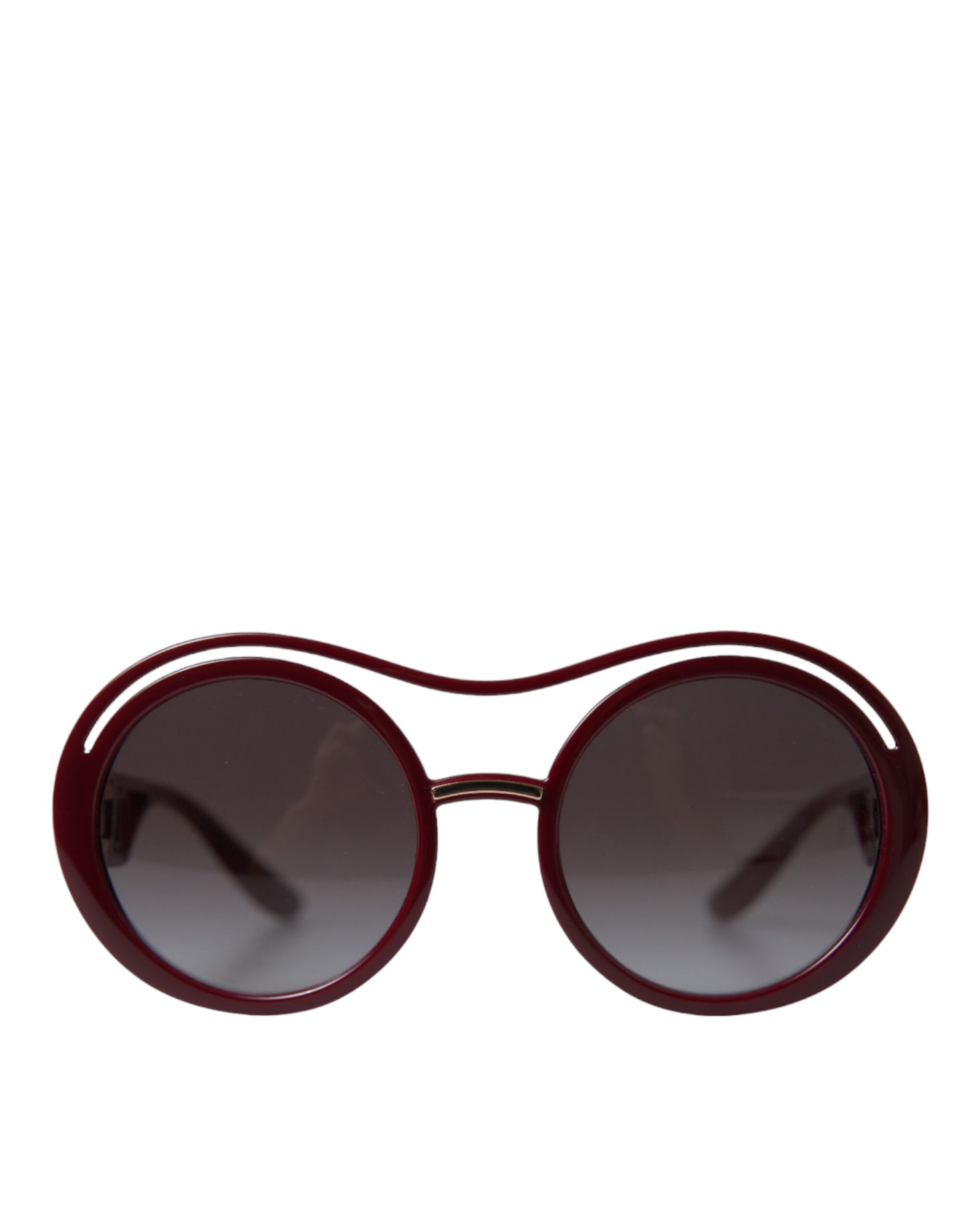 Elegant Bordeaux Round Sunglasses for Men